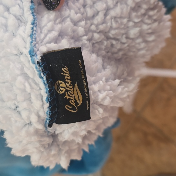 Teal Blue Catalonia Oversized Blanket Hoodie Sweatshirt Pullover for Adults OSFM - Picture 6 of 6